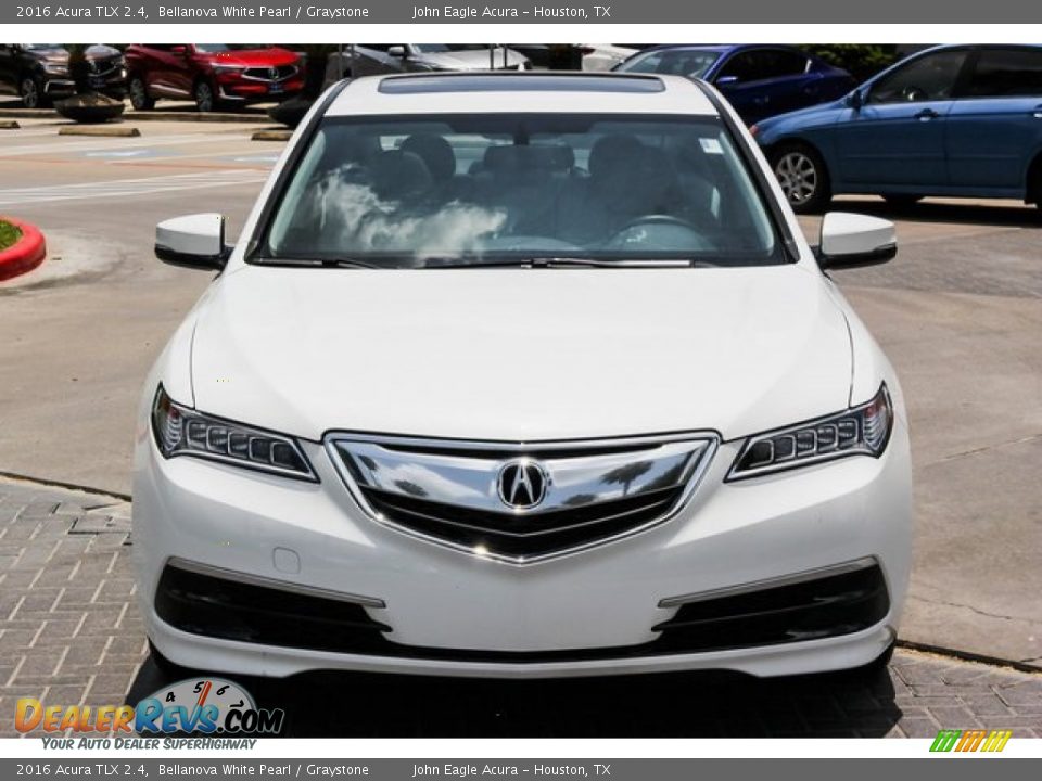 2016 Acura TLX 2.4 Bellanova White Pearl / Graystone Photo #2