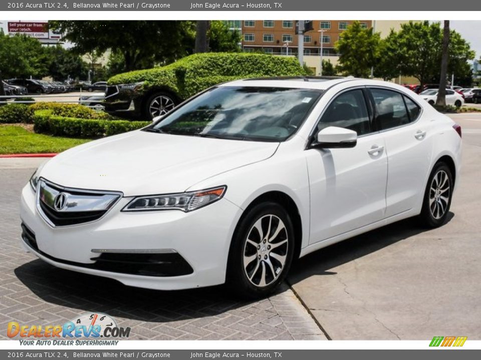 2016 Acura TLX 2.4 Bellanova White Pearl / Graystone Photo #3