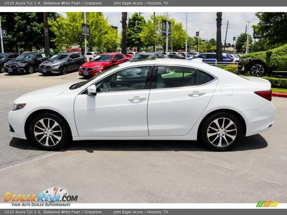 2016 Acura TLX 2.4 Bellanova White Pearl / Graystone Photo #4