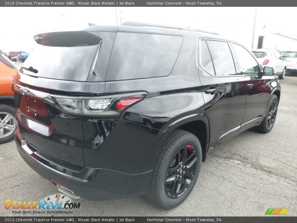 2019 Chevrolet Traverse Premier AWD Mosaic Black Metallic / Jet Black Photo #5