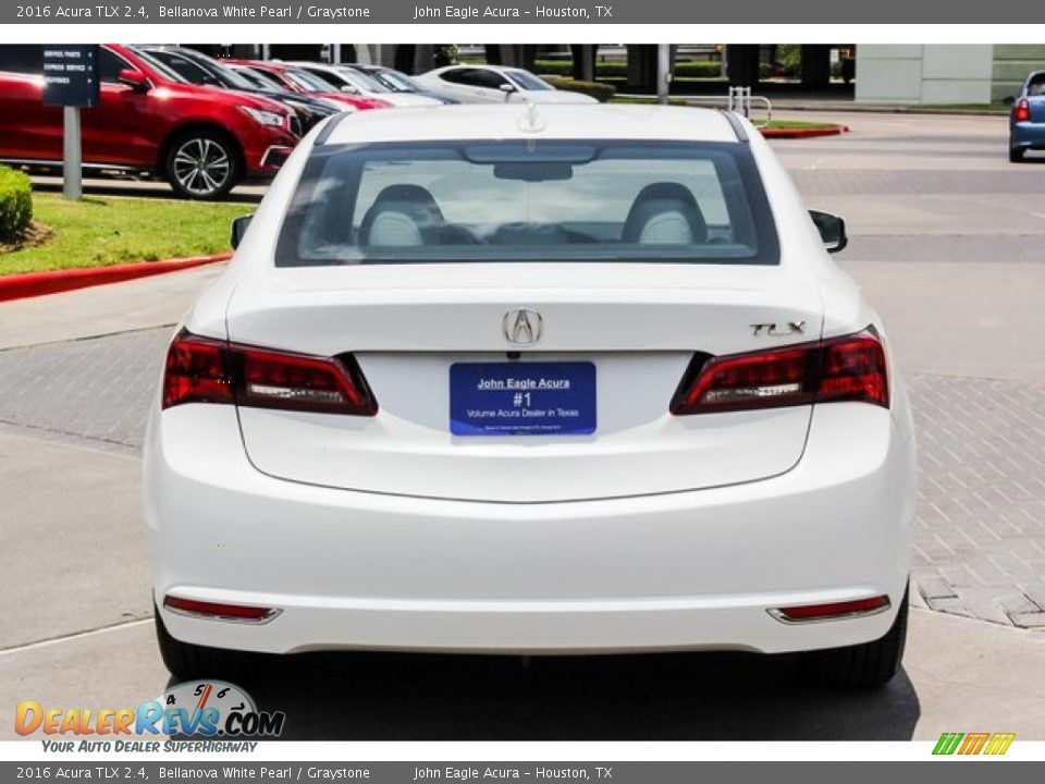 2016 Acura TLX 2.4 Bellanova White Pearl / Graystone Photo #6