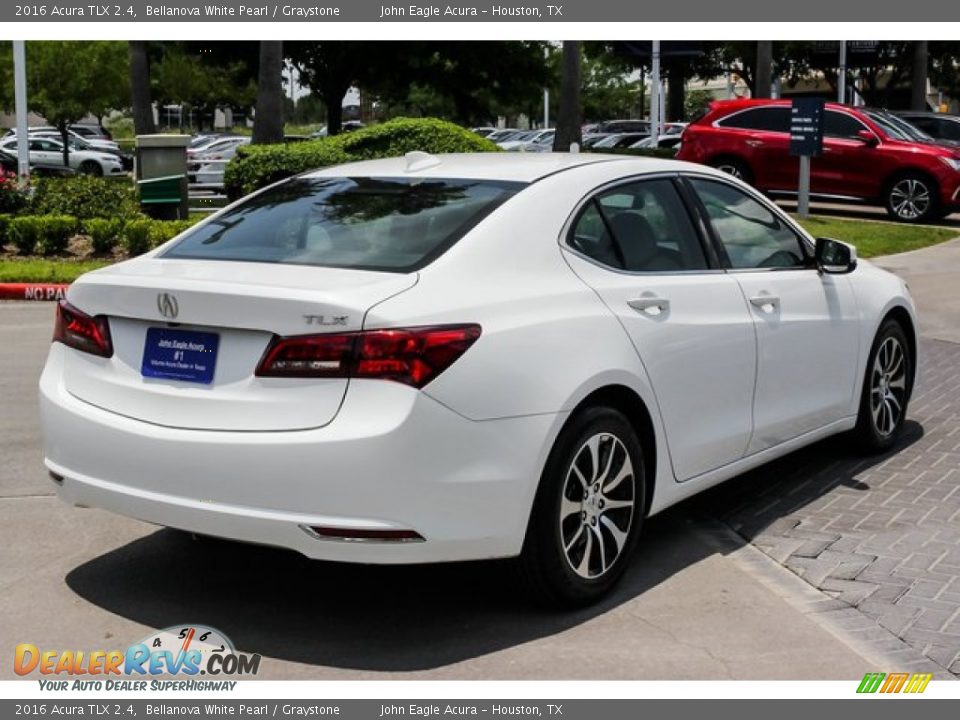 2016 Acura TLX 2.4 Bellanova White Pearl / Graystone Photo #7