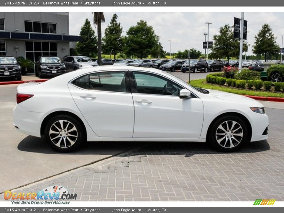 2016 Acura TLX 2.4 Bellanova White Pearl / Graystone Photo #8