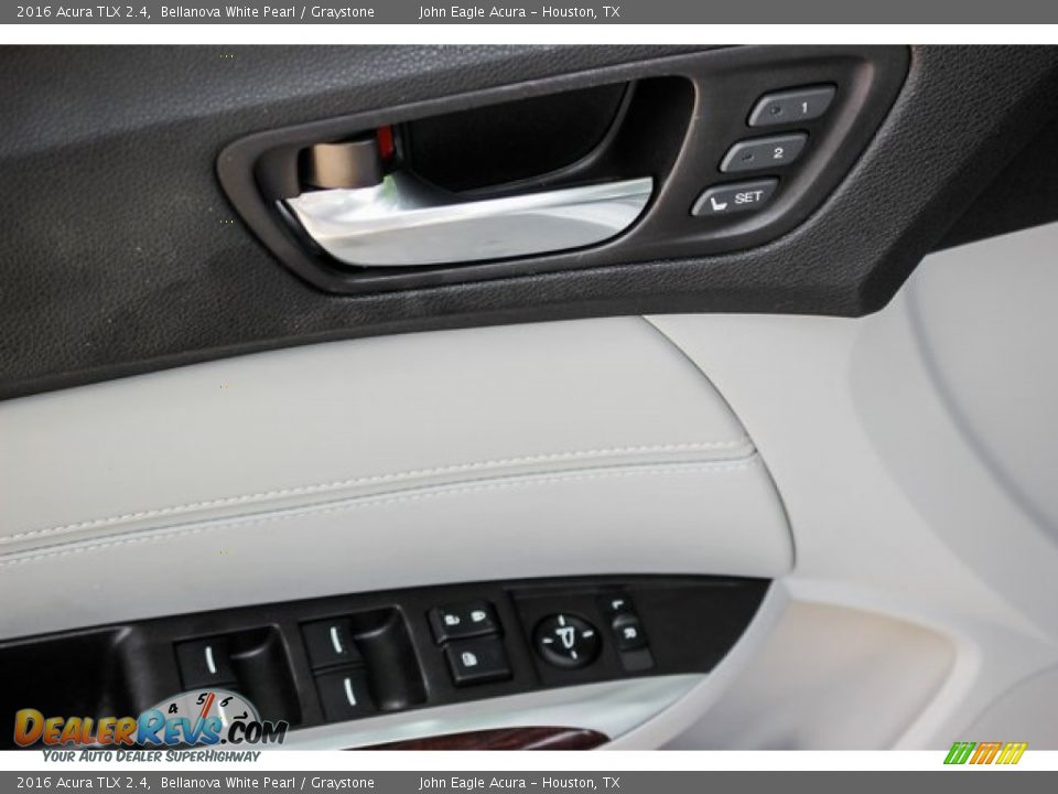 2016 Acura TLX 2.4 Bellanova White Pearl / Graystone Photo #15