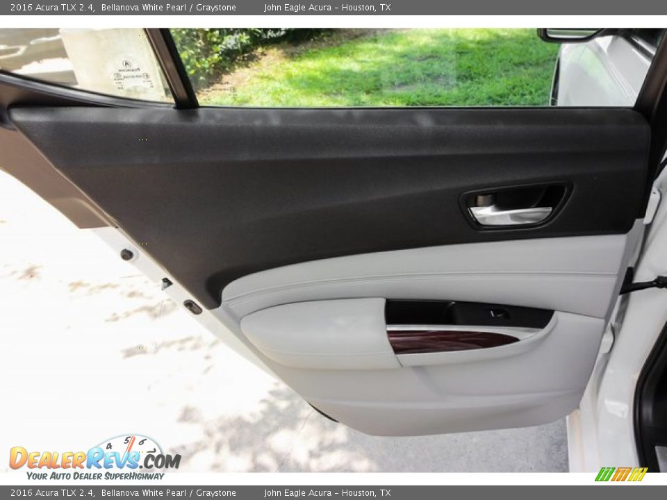2016 Acura TLX 2.4 Bellanova White Pearl / Graystone Photo #20