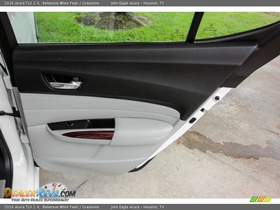 2016 Acura TLX 2.4 Bellanova White Pearl / Graystone Photo #23