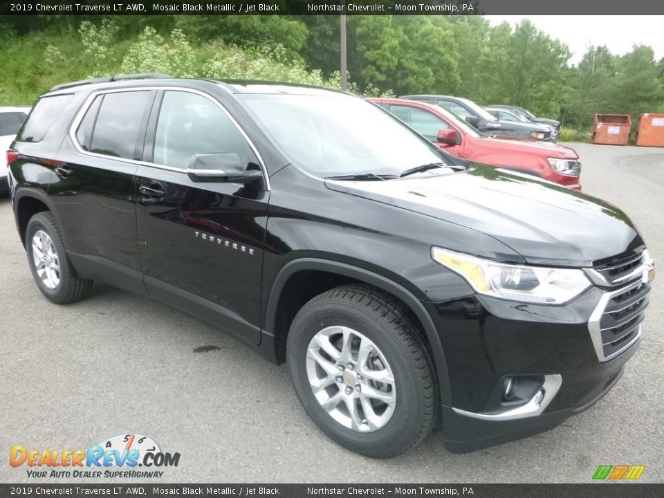 2019 Chevrolet Traverse LT AWD Mosaic Black Metallic / Jet Black Photo #7