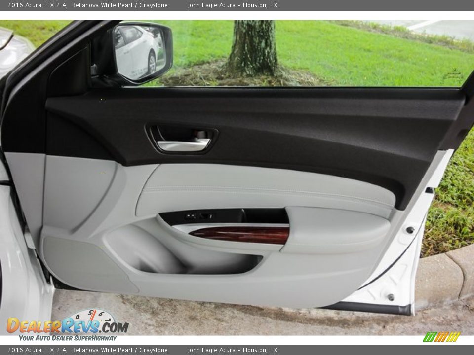 2016 Acura TLX 2.4 Bellanova White Pearl / Graystone Photo #25
