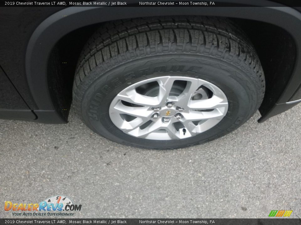 2019 Chevrolet Traverse LT AWD Mosaic Black Metallic / Jet Black Photo #9