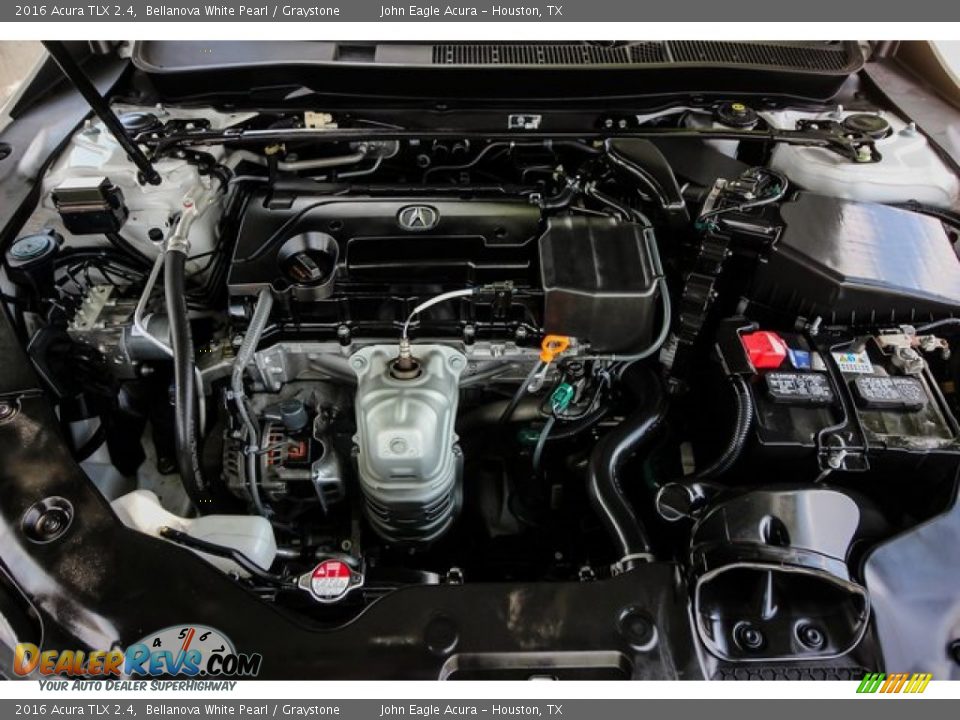 2016 Acura TLX 2.4 Bellanova White Pearl / Graystone Photo #27