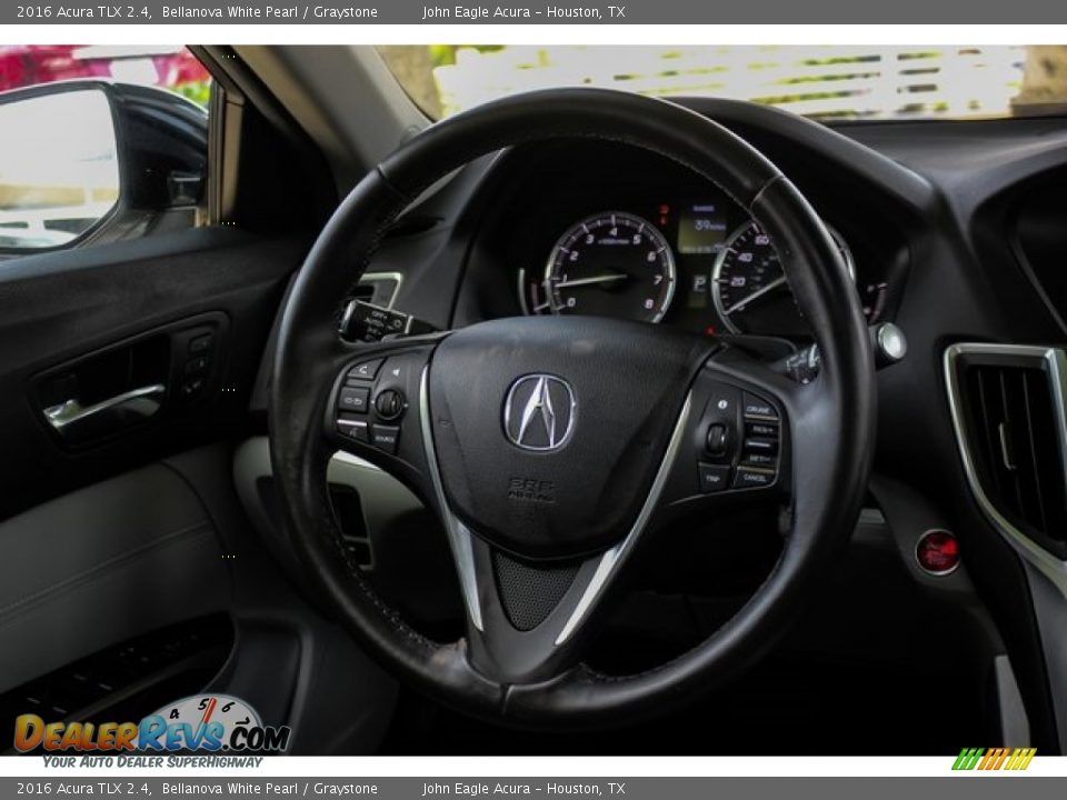 2016 Acura TLX 2.4 Bellanova White Pearl / Graystone Photo #32