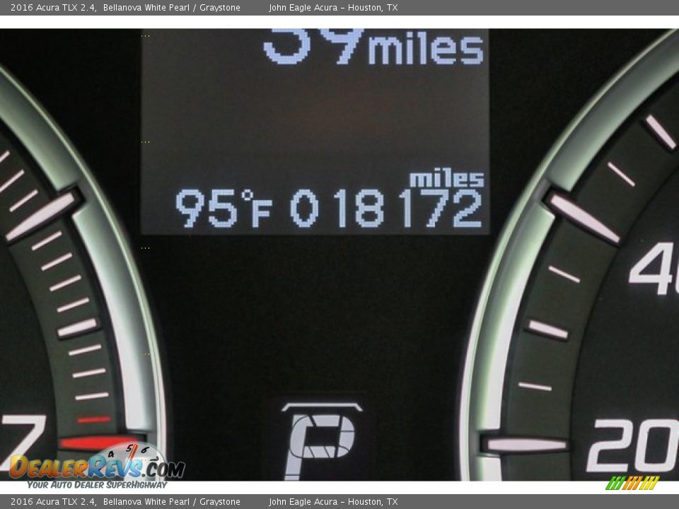 2016 Acura TLX 2.4 Bellanova White Pearl / Graystone Photo #36