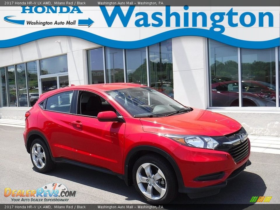 2017 Honda HR-V LX AWD Milano Red / Black Photo #1
