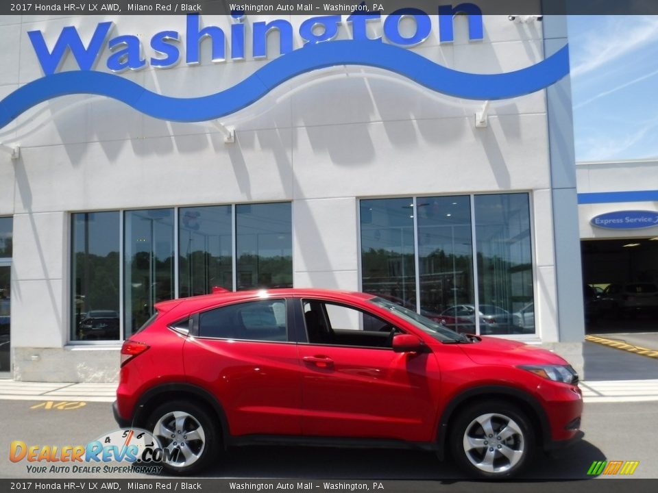 2017 Honda HR-V LX AWD Milano Red / Black Photo #2