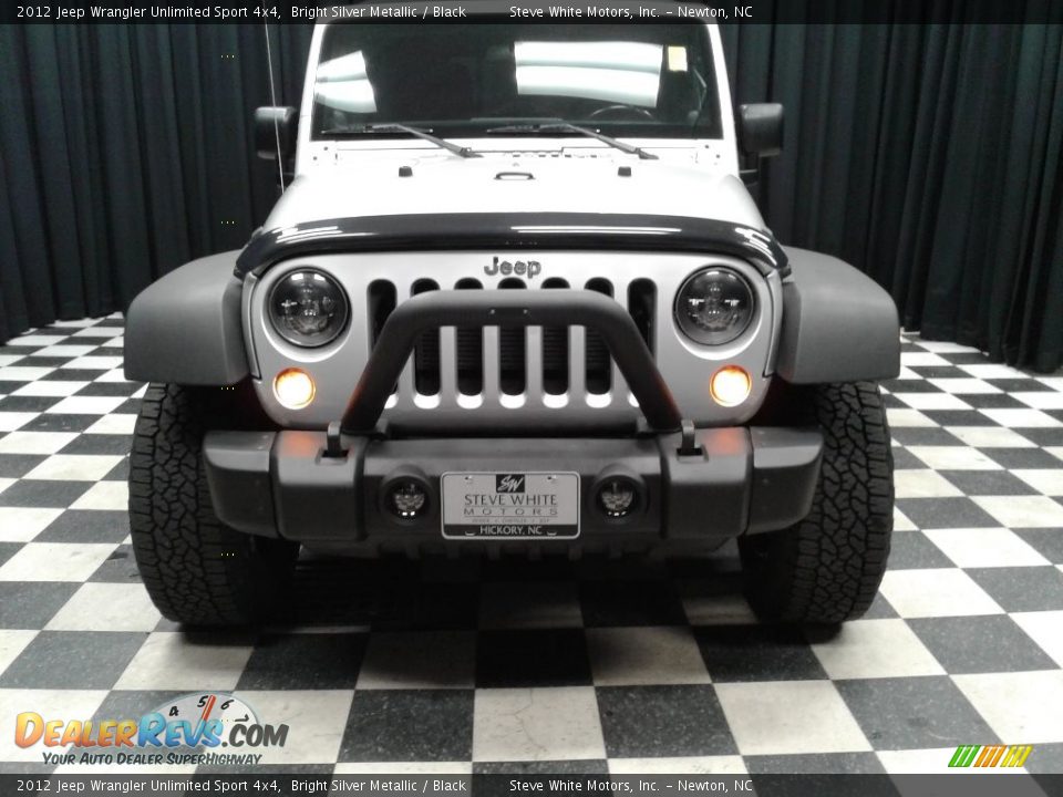 2012 Jeep Wrangler Unlimited Sport 4x4 Bright Silver Metallic / Black Photo #3