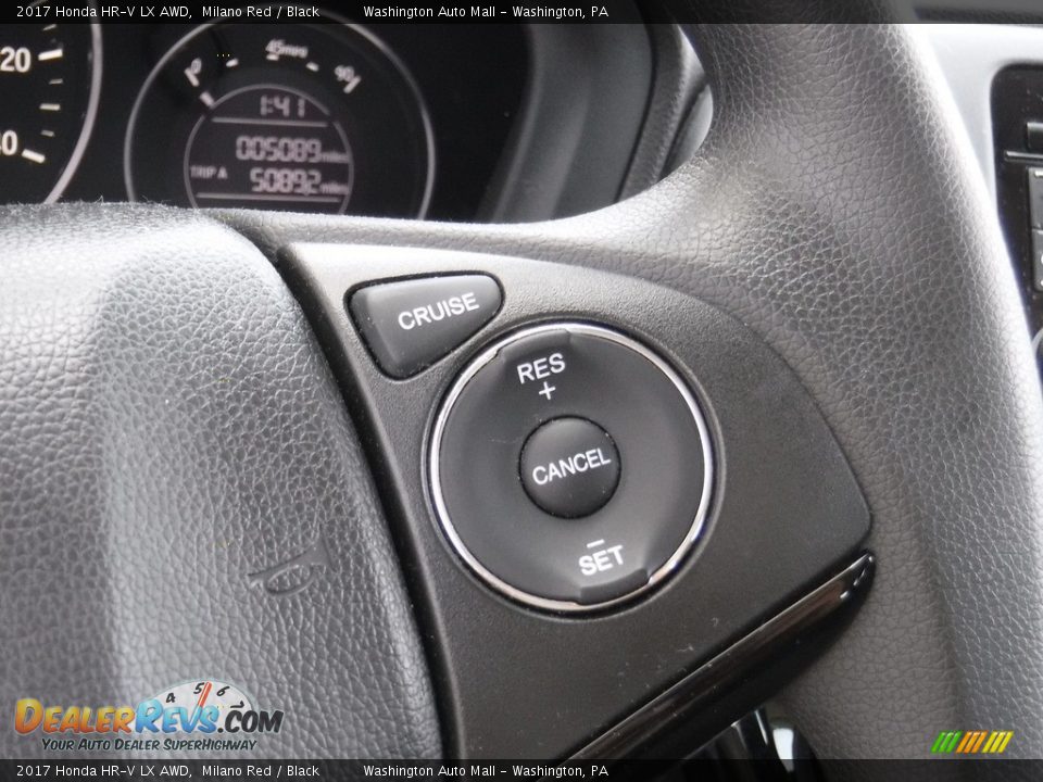 2017 Honda HR-V LX AWD Milano Red / Black Photo #18