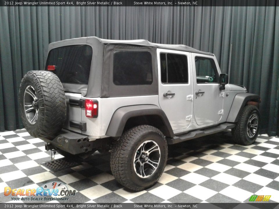 2012 Jeep Wrangler Unlimited Sport 4x4 Bright Silver Metallic / Black Photo #6