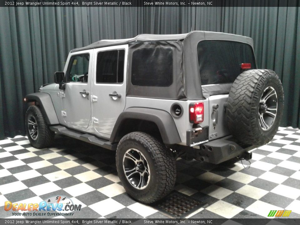 2012 Jeep Wrangler Unlimited Sport 4x4 Bright Silver Metallic / Black Photo #8