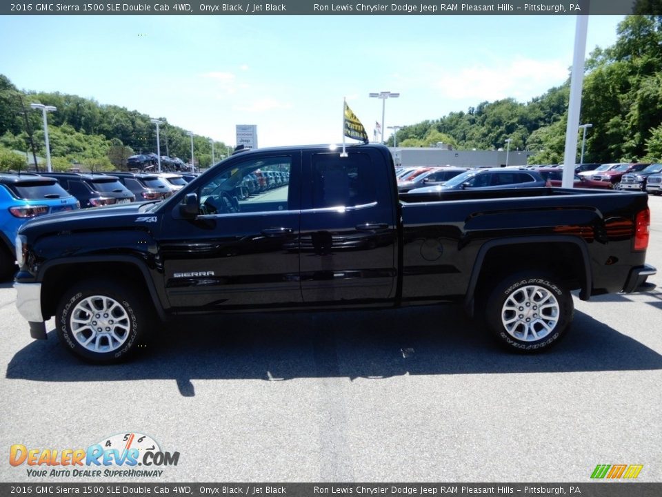 2016 GMC Sierra 1500 SLE Double Cab 4WD Onyx Black / Jet Black Photo #2