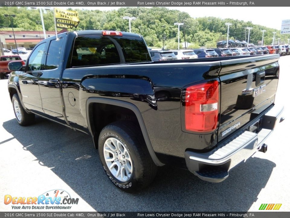 2016 GMC Sierra 1500 SLE Double Cab 4WD Onyx Black / Jet Black Photo #3