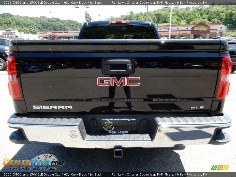 2016 GMC Sierra 1500 SLE Double Cab 4WD Onyx Black / Jet Black Photo #4