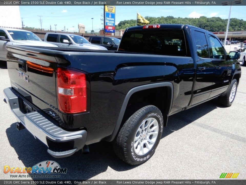 2016 GMC Sierra 1500 SLE Double Cab 4WD Onyx Black / Jet Black Photo #5