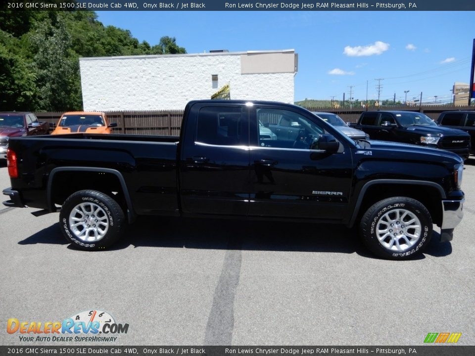 2016 GMC Sierra 1500 SLE Double Cab 4WD Onyx Black / Jet Black Photo #6