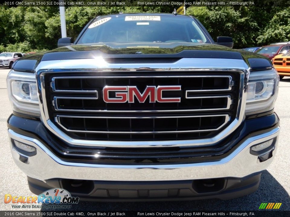 2016 GMC Sierra 1500 SLE Double Cab 4WD Onyx Black / Jet Black Photo #8
