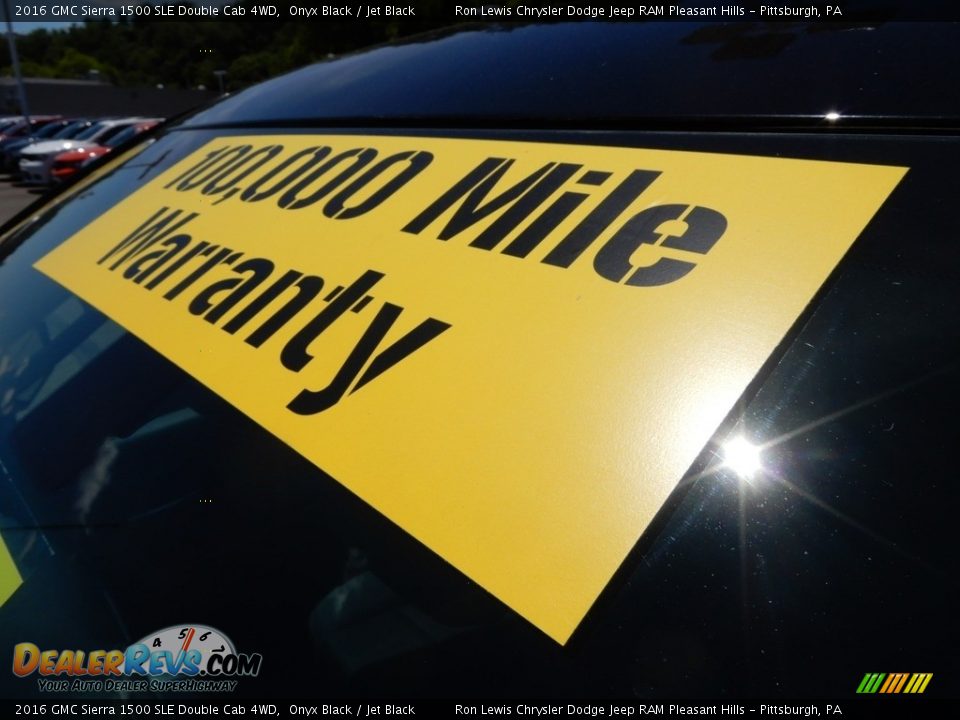 2016 GMC Sierra 1500 SLE Double Cab 4WD Onyx Black / Jet Black Photo #10