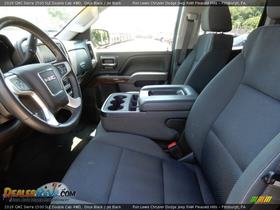 2016 GMC Sierra 1500 SLE Double Cab 4WD Onyx Black / Jet Black Photo #11