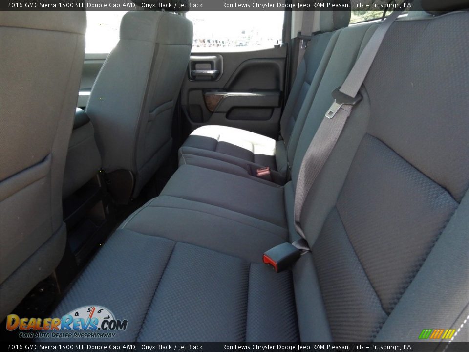 2016 GMC Sierra 1500 SLE Double Cab 4WD Onyx Black / Jet Black Photo #12