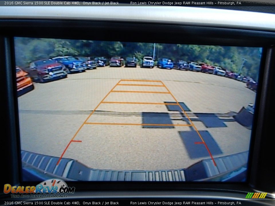 2016 GMC Sierra 1500 SLE Double Cab 4WD Onyx Black / Jet Black Photo #18