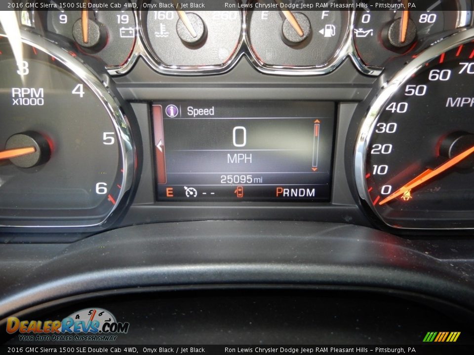 2016 GMC Sierra 1500 SLE Double Cab 4WD Onyx Black / Jet Black Photo #20