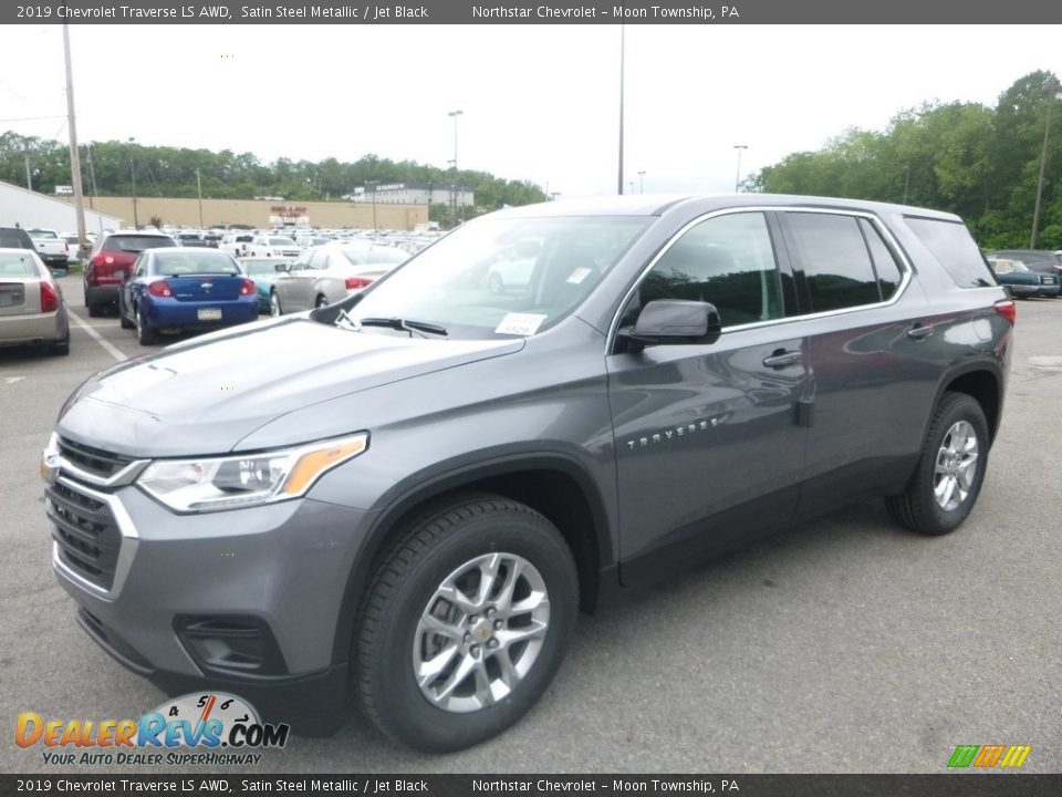 2019 Chevrolet Traverse LS AWD Satin Steel Metallic / Jet Black Photo #1