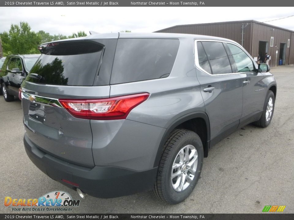 2019 Chevrolet Traverse LS AWD Satin Steel Metallic / Jet Black Photo #5