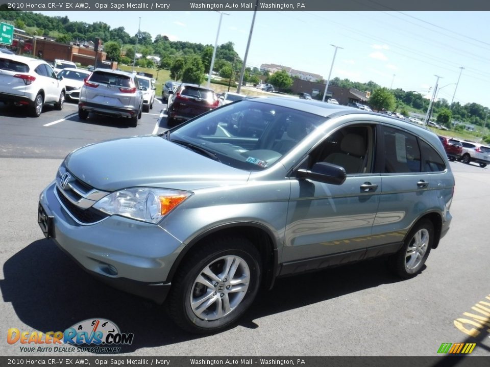 2010 Honda CR-V EX AWD Opal Sage Metallic / Ivory Photo #6
