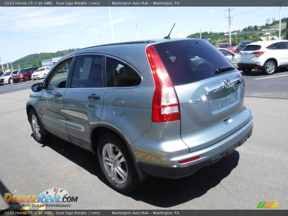 2010 Honda CR-V EX AWD Opal Sage Metallic / Ivory Photo #7