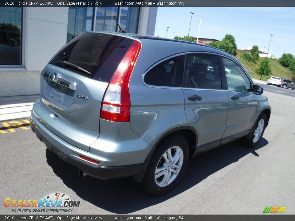 2010 Honda CR-V EX AWD Opal Sage Metallic / Ivory Photo #9