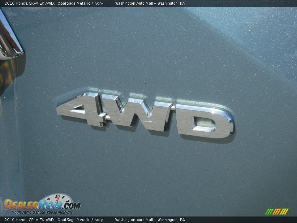 2010 Honda CR-V EX AWD Opal Sage Metallic / Ivory Photo #10