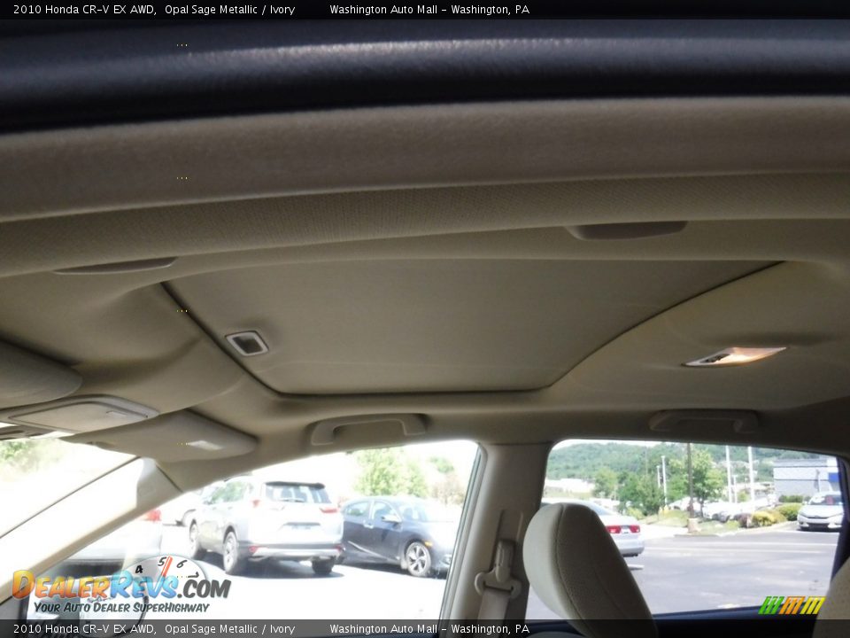 2010 Honda CR-V EX AWD Opal Sage Metallic / Ivory Photo #11