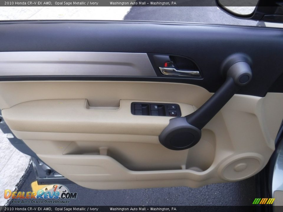 2010 Honda CR-V EX AWD Opal Sage Metallic / Ivory Photo #12