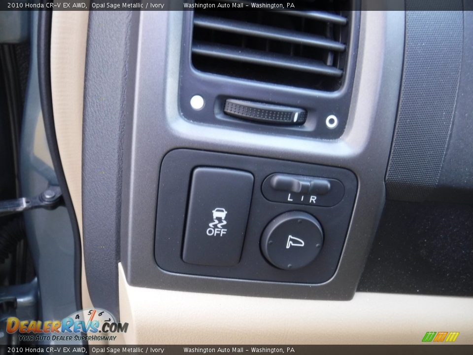 2010 Honda CR-V EX AWD Opal Sage Metallic / Ivory Photo #14
