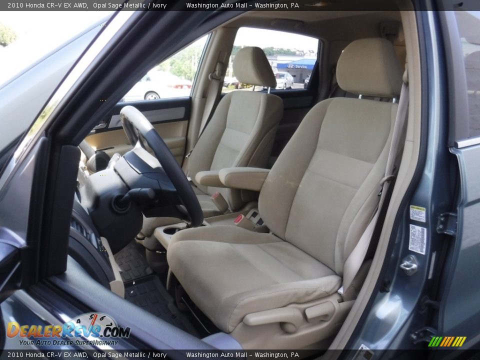 2010 Honda CR-V EX AWD Opal Sage Metallic / Ivory Photo #15