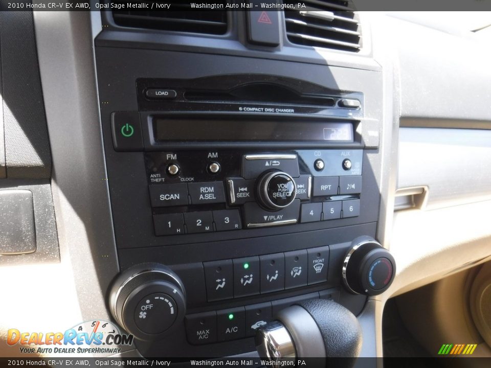 2010 Honda CR-V EX AWD Opal Sage Metallic / Ivory Photo #16