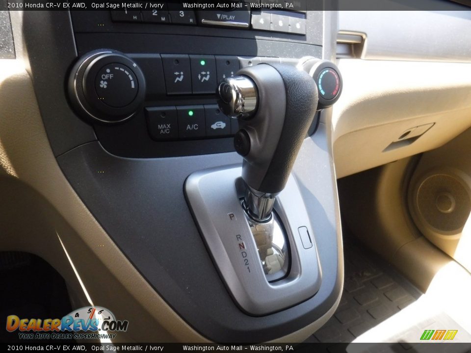 2010 Honda CR-V EX AWD Opal Sage Metallic / Ivory Photo #17