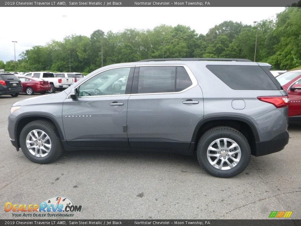 2019 Chevrolet Traverse LT AWD Satin Steel Metallic / Jet Black Photo #2
