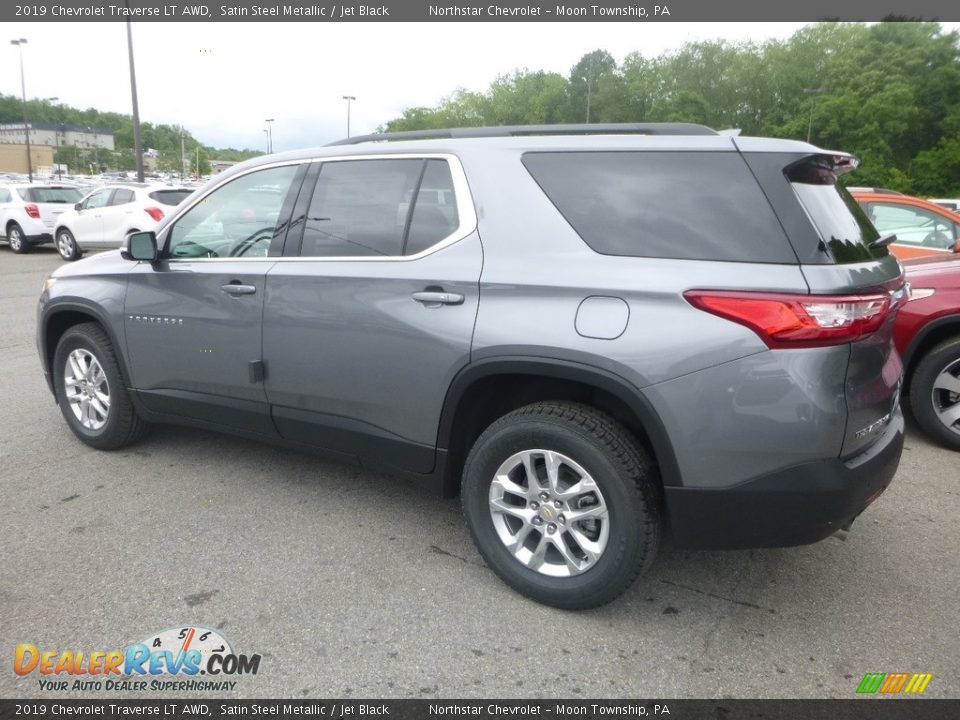 2019 Chevrolet Traverse LT AWD Satin Steel Metallic / Jet Black Photo #3