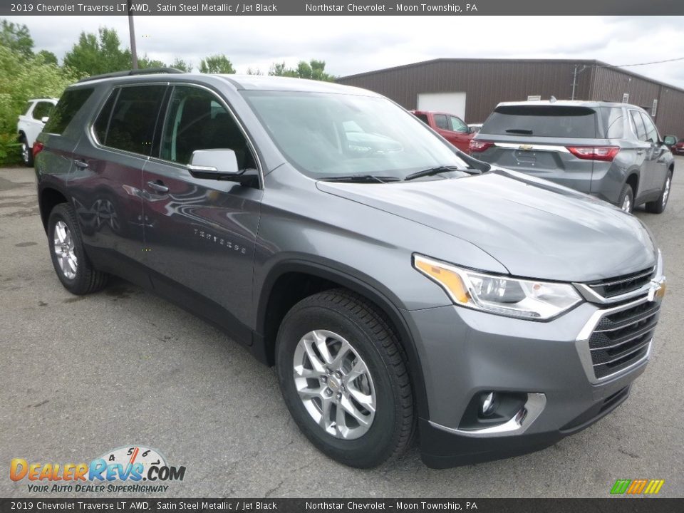 2019 Chevrolet Traverse LT AWD Satin Steel Metallic / Jet Black Photo #7
