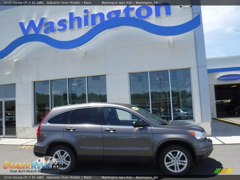 2010 Honda CR-V EX AWD Alabaster Silver Metallic / Black Photo #2