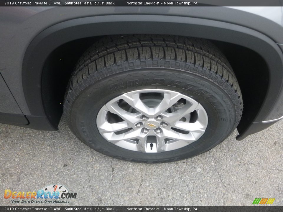 2019 Chevrolet Traverse LT AWD Satin Steel Metallic / Jet Black Photo #9